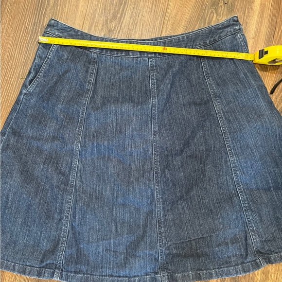 L.L. BEAN Classic Fit Women’s 20 REG DENIM SKIRT with pockets - Picture 12 of 12